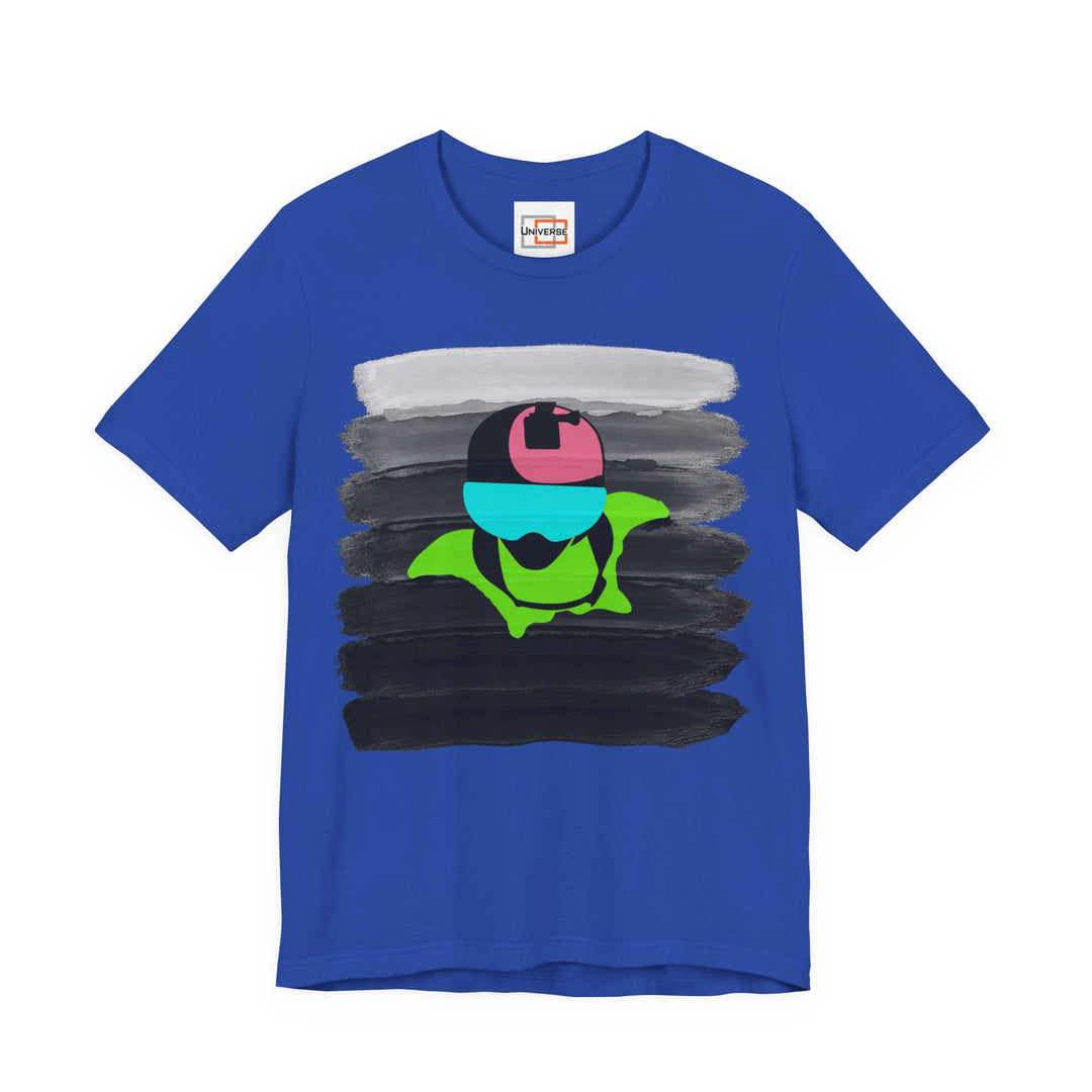 Vintage Wingsuit Flyer Grey Stripes — Unisex Graphic Tee | Universe