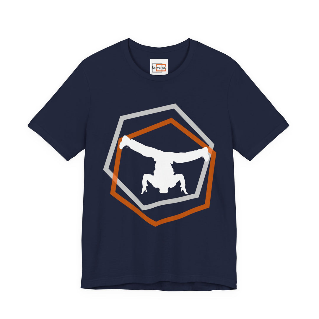 Minimal Breakdancer Dark — Unisex Graphic Tee | Universe