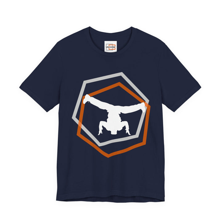 Minimal Breakdancer Dark — Unisex Graphic Tee | Universe