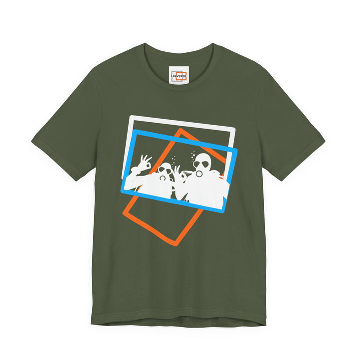 Minimal Scuba Duo Dark — Unisex Graphic Tee | Universe
