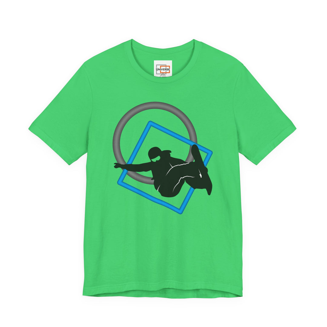 Minimal Snowboarder Light— Unisex Graphic Tee | Universe