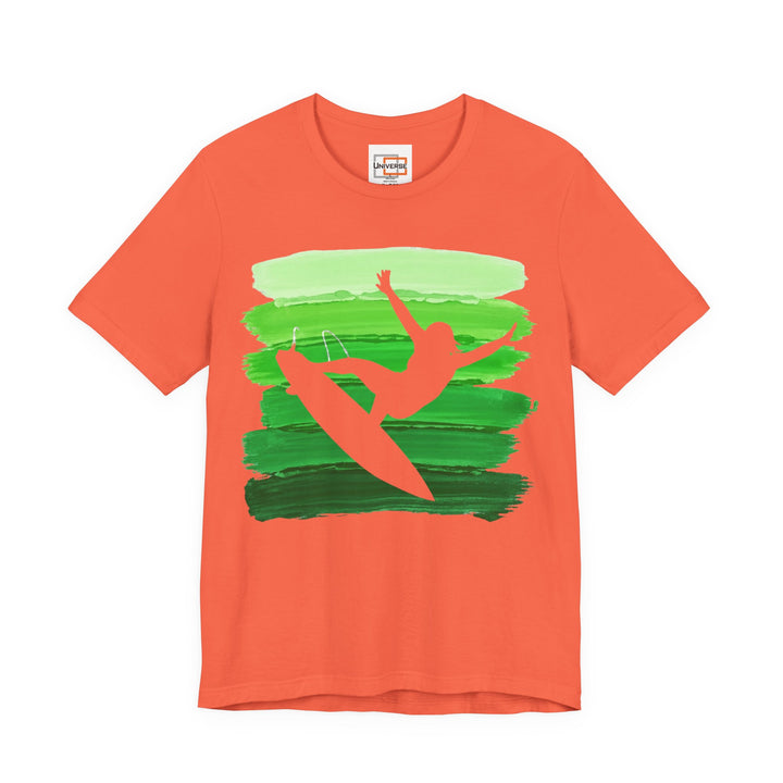 Vintage Surfer Carve Green — Unisex Graphic Tee | Universe
