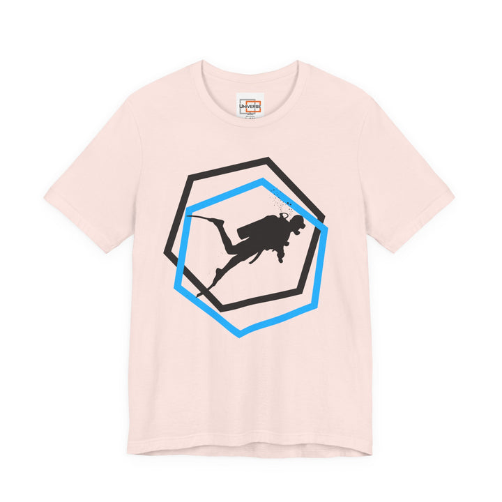 Minimal Scuba Diver Light — Unisex Graphic Tee | Universe