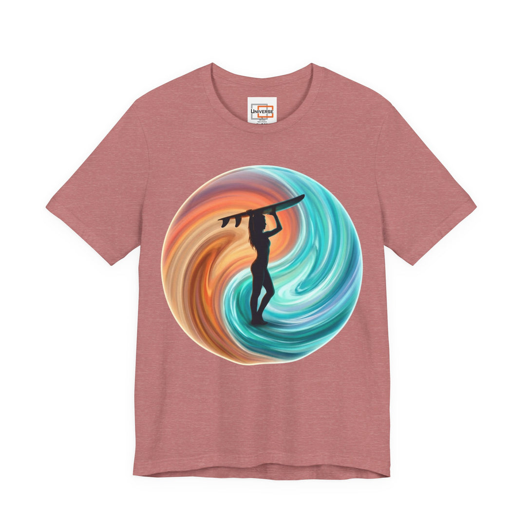 Surf Yin Yang Vortex — Unisex Graphic Tee | Universe