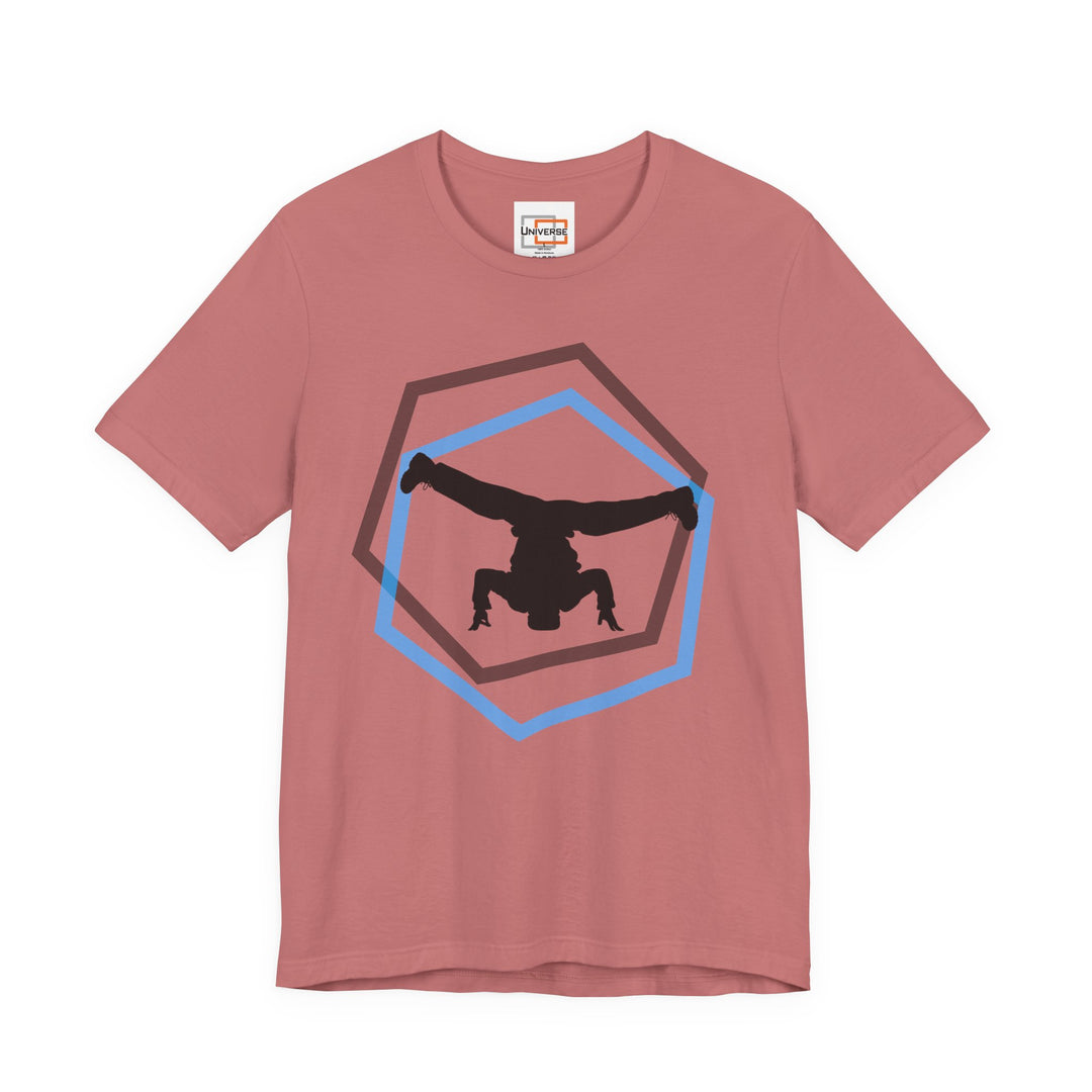 Minimal Breakdancer Light — Unisex Graphic Tee | Universe