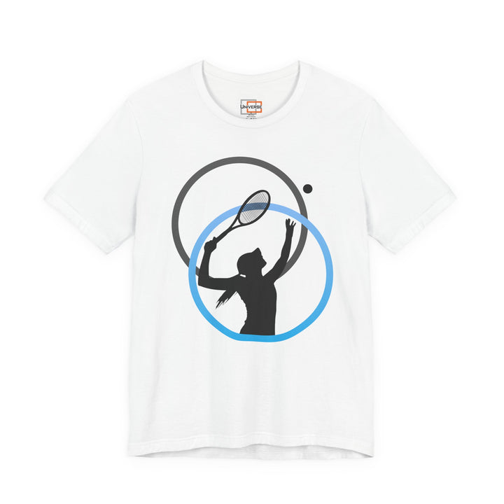 Minimal Tennis Woman Light— Unisex Graphic Tee | Universe