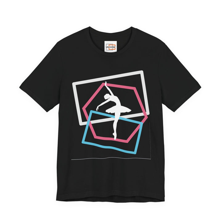 Minimal Ballerina Dark — Unisex Graphic Tee | Universe