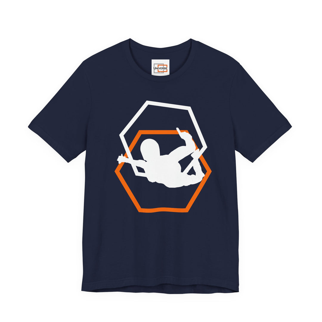 Minimal Skydiver Dark — Unisex Graphic Tee | Universe
