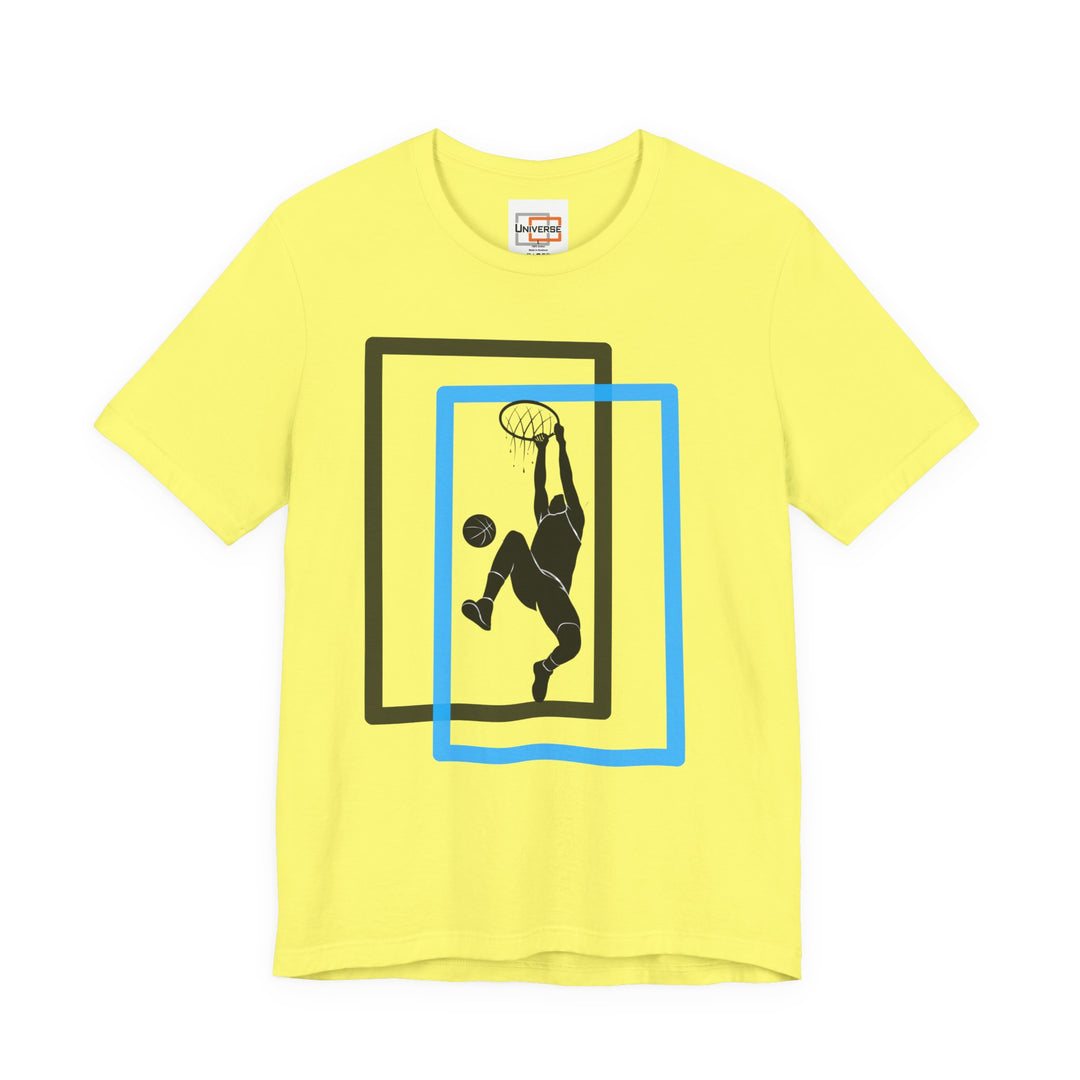 Minimal Basketball Dunk Light — Unisex Graphic Tee | Universe
