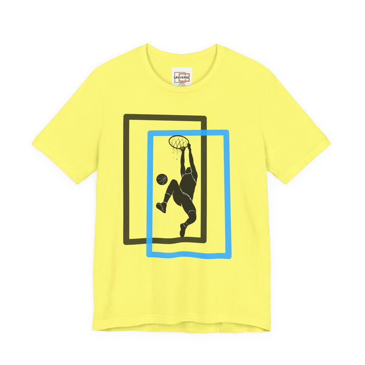 Minimal Basketball Dunk Light — Unisex Graphic Tee | Universe