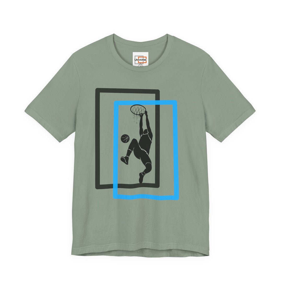 Minimal Basketball Dunk Light — Unisex Graphic Tee | Universe