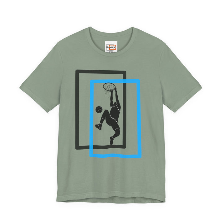 Minimal Basketball Dunk Light — Unisex Graphic Tee | Universe