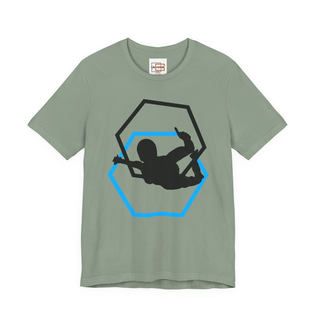 Minimal Skydiver Light — Unisex Graphic Tee | Universe