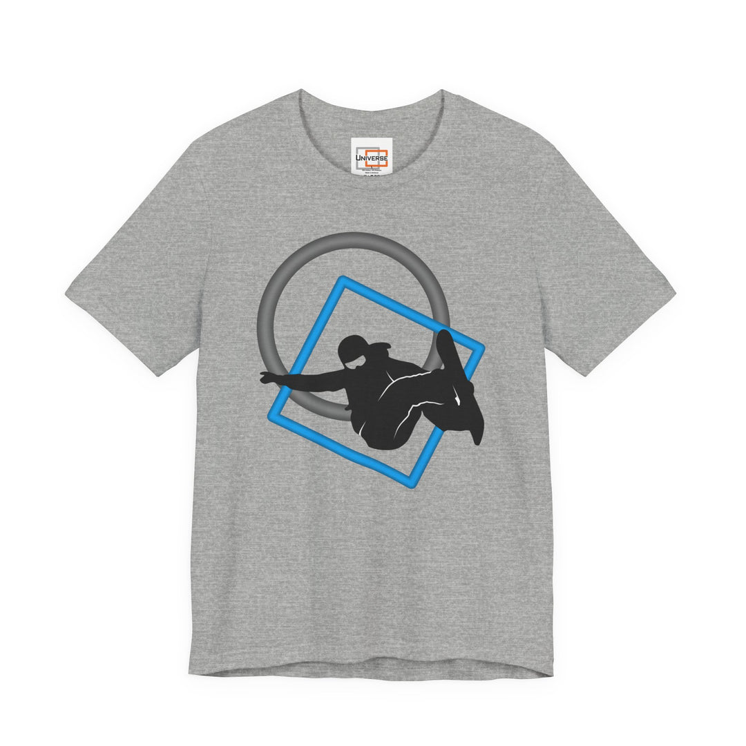 Minimal Snowboarder Light— Unisex Graphic Tee | Universe