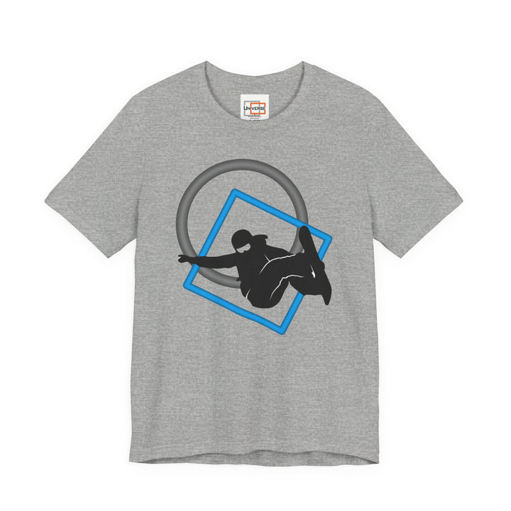 Minimal Snowboarder Light— Unisex Graphic Tee | Universe