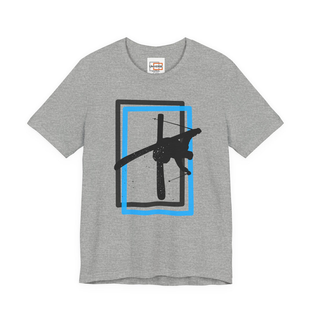 Minimal Freestyle Skier Light — Unisex Graphic Tee | Universe