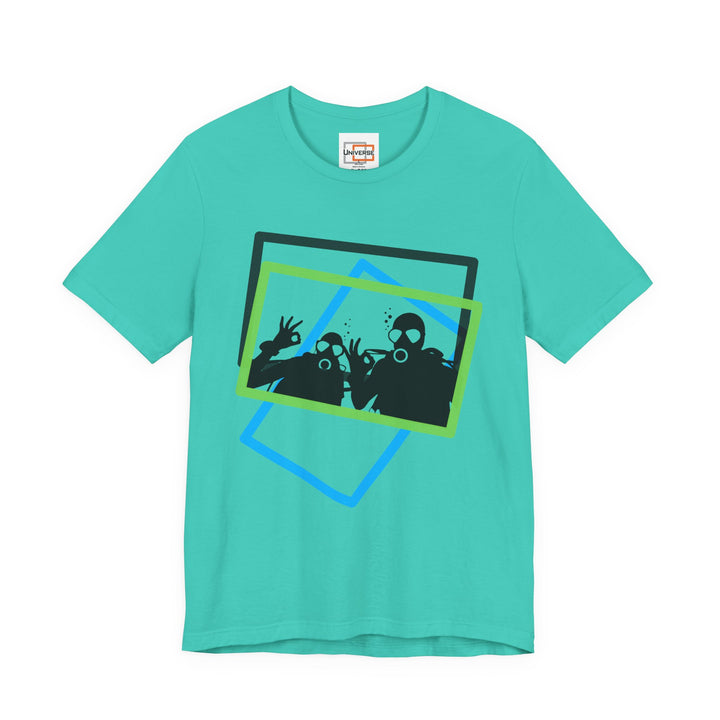 Minimal Scuba Duo Light — Unisex Graphic Tee | Universe