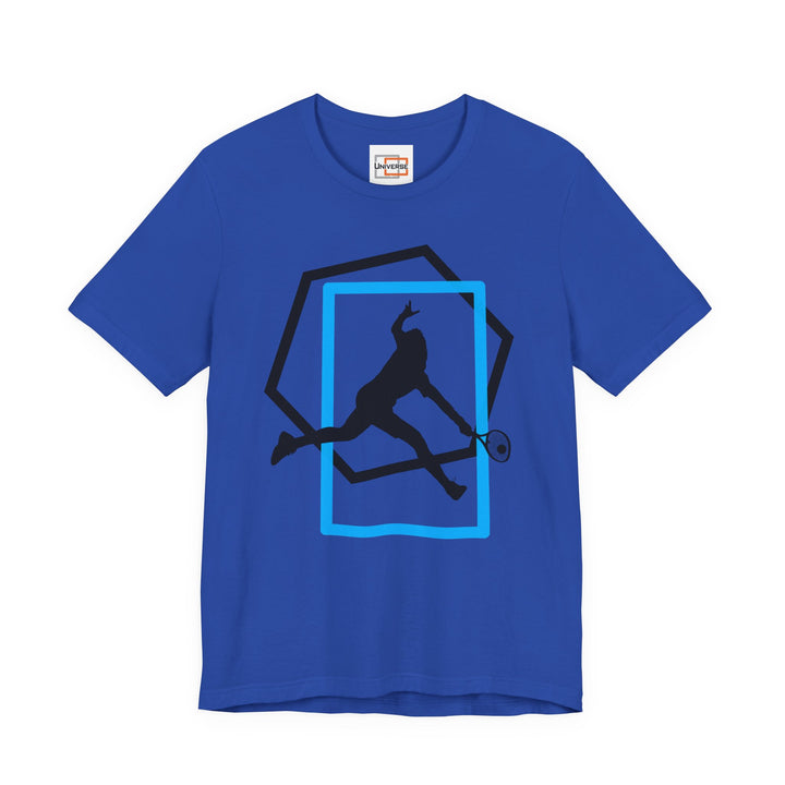 Minimal Tennis Man Light — Unisex Graphic Tee | Universe