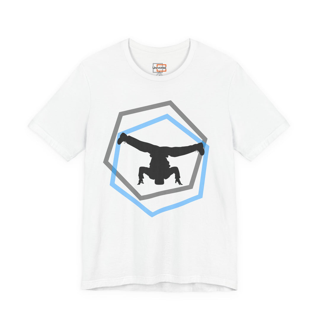 Minimal Breakdancer Light — Unisex Graphic Tee | Universe