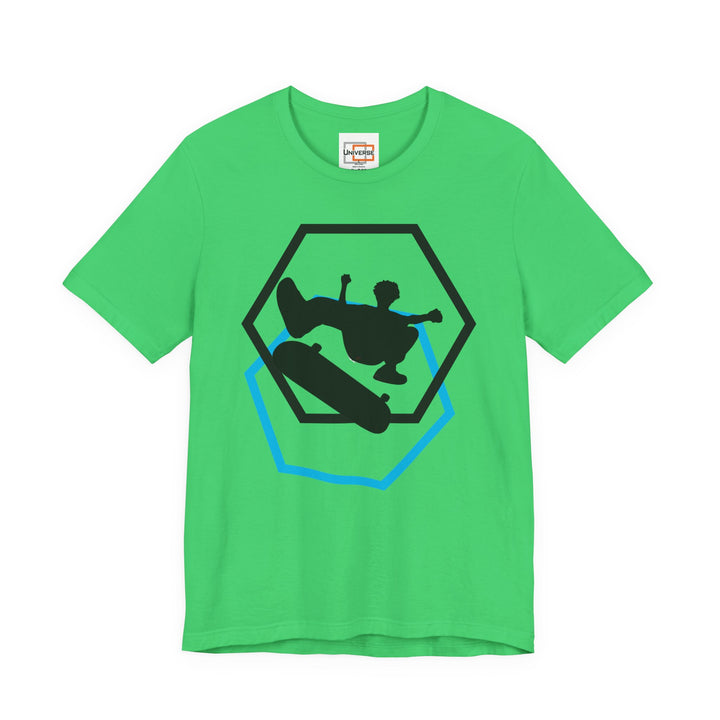 Minimal Skateboarder Light — Unisex Graphic Tee | Universe
