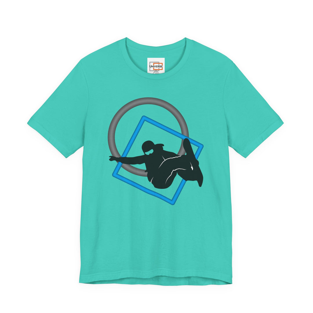 Minimal Snowboarder Light— Unisex Graphic Tee | Universe