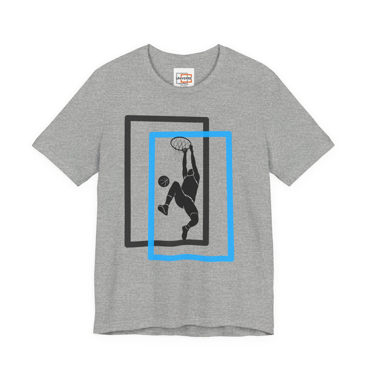 Minimal Basketball Dunk Light — Unisex Graphic Tee | Universe