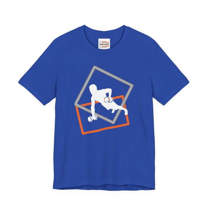 Minimal Dumbbell Row Dark — Unisex Graphic Tee | Universe