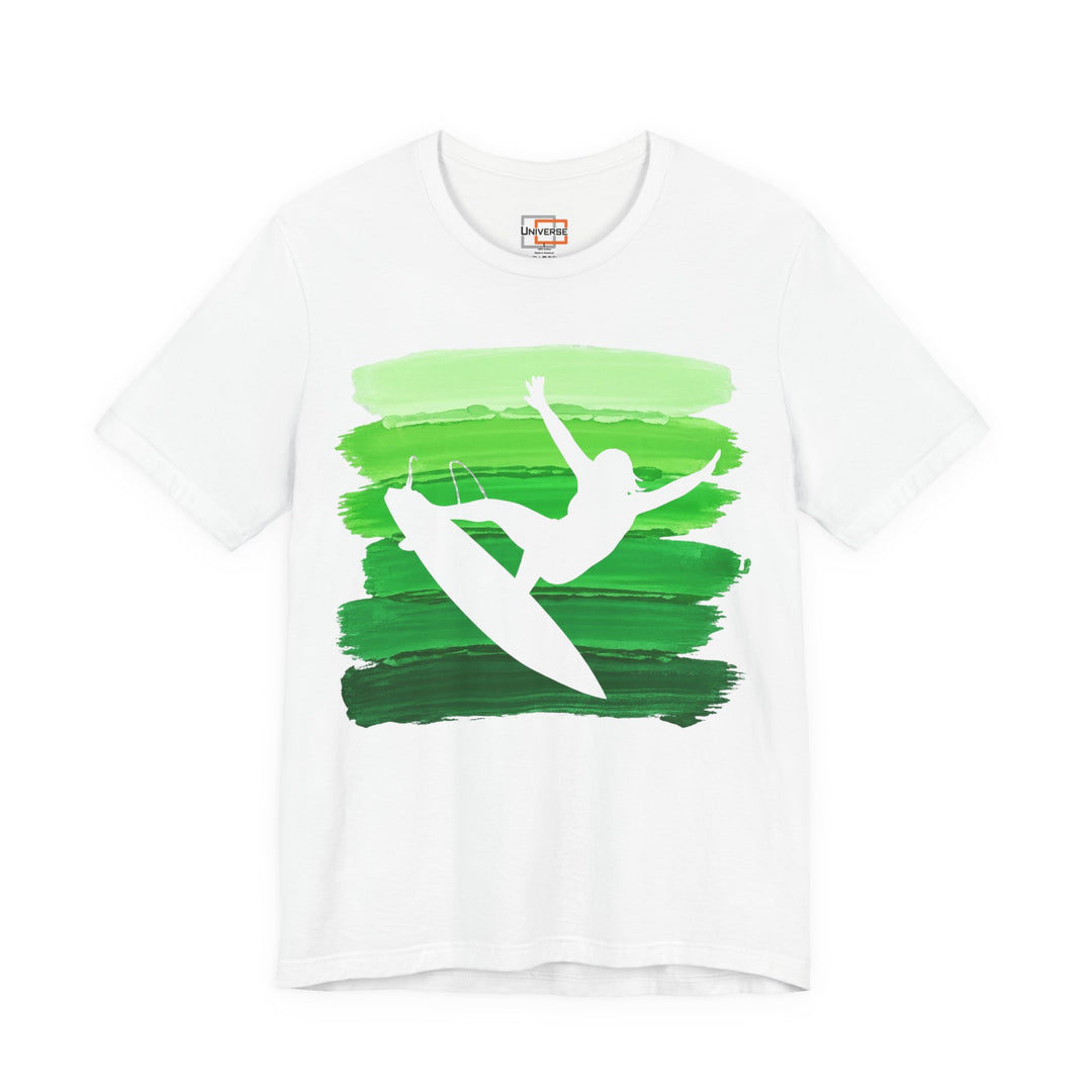 Vintage Surfer Carve Green — Unisex Graphic Tee | Universe