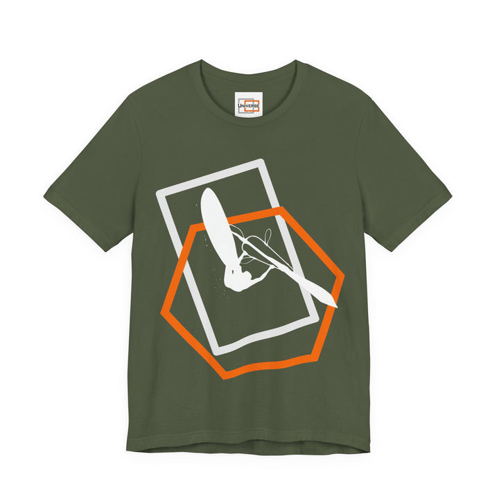 Minimal Windsurfer Dark — Unisex Graphic Tee | Universe