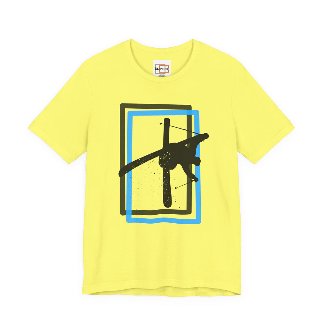 Minimal Freestyle Skier Light — Unisex Graphic Tee | Universe