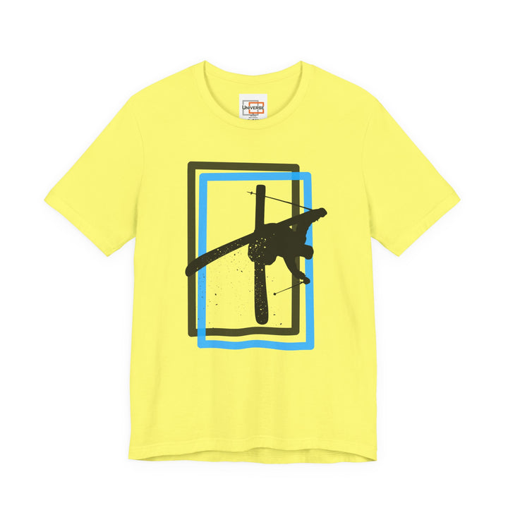 Minimal Freestyle Skier Light — Unisex Graphic Tee | Universe