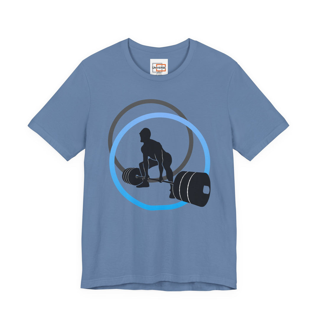 Minimal Deadlift Light — Unisex Graphic Tee | Universe