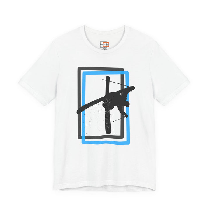 Minimal Freestyle Skier Light — Unisex Graphic Tee | Universe