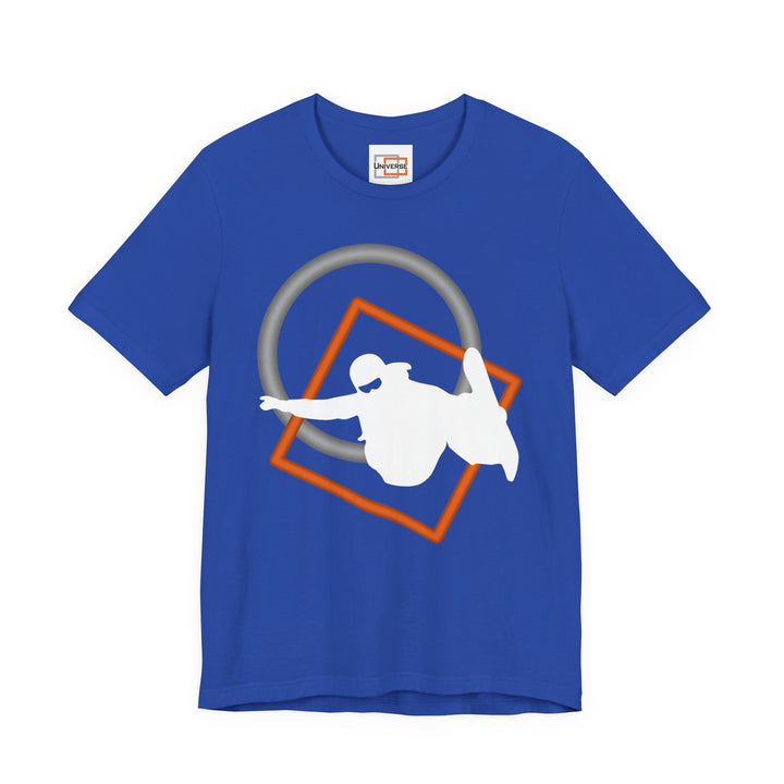 Minimal Snowboarder Dark — Unisex Graphic Tee | Universe