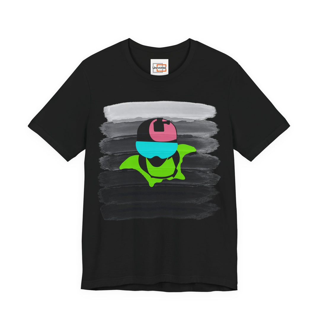 Vintage Wingsuit Flyer Grey Stripes — Unisex Graphic Tee | Universe