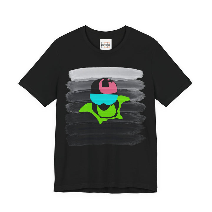 Vintage Wingsuit Flyer Grey Stripes — Unisex Graphic Tee | Universe