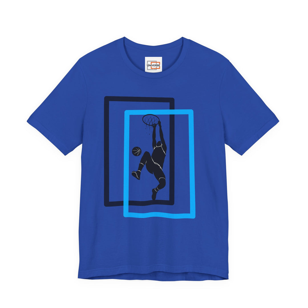 Minimal Basketball Dunk Light — Unisex Graphic Tee | Universe