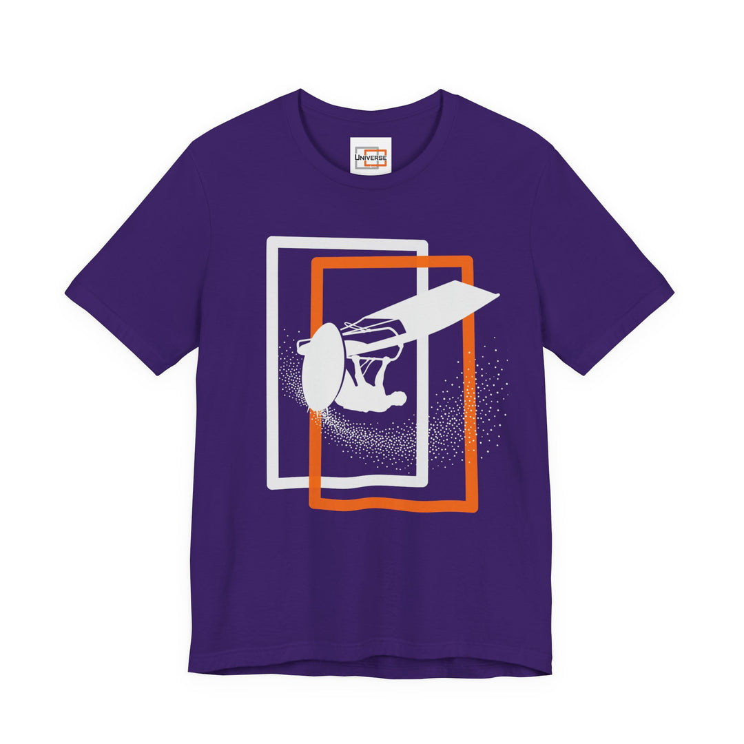 Minimal Windsurfer Dark — Unisex Graphic Tee | Universe