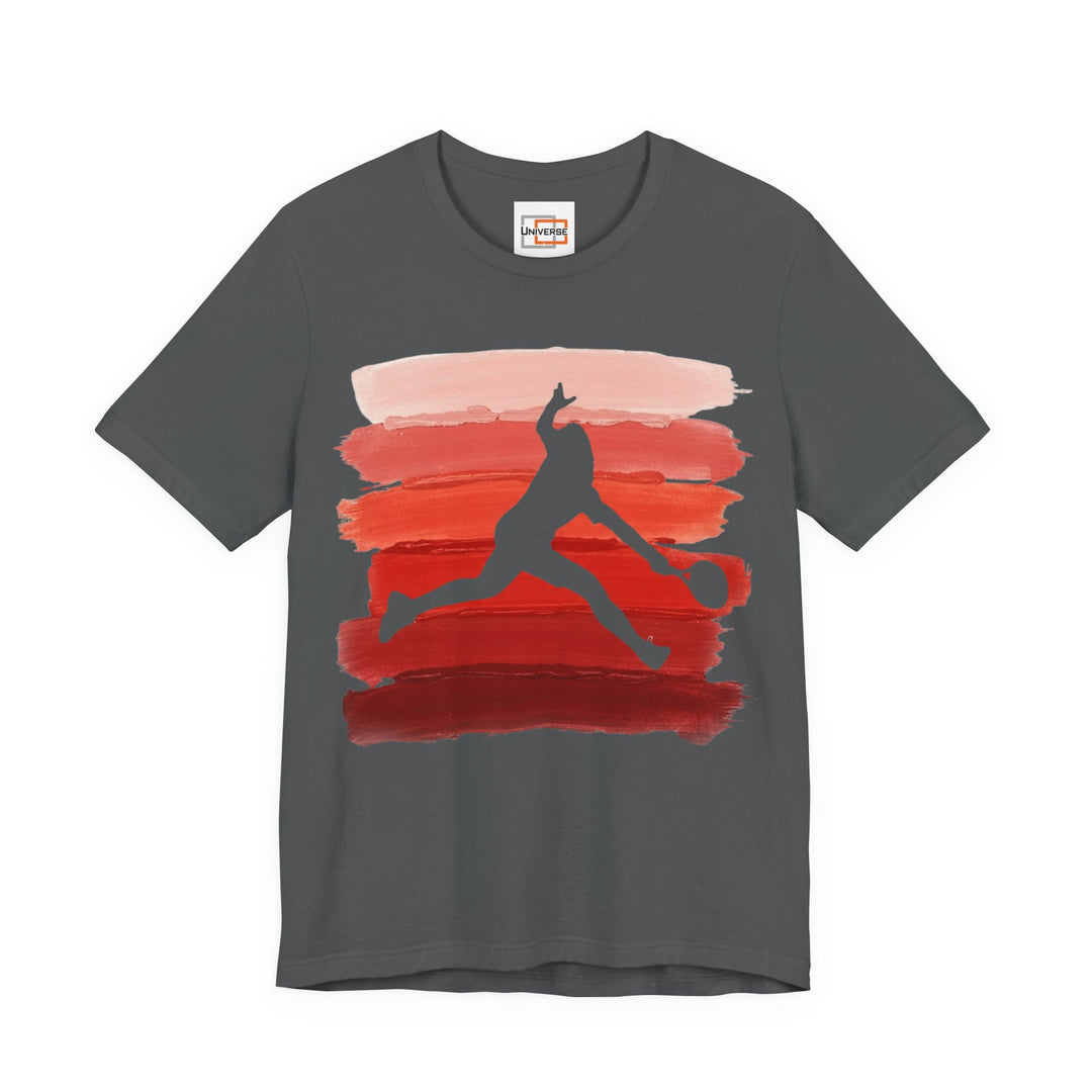 Vintage Tennis Red Stripes — Unisex Graphic Tee | Universe