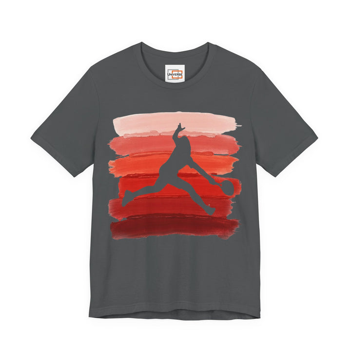 Vintage Tennis Red Stripes — Unisex Graphic Tee | Universe