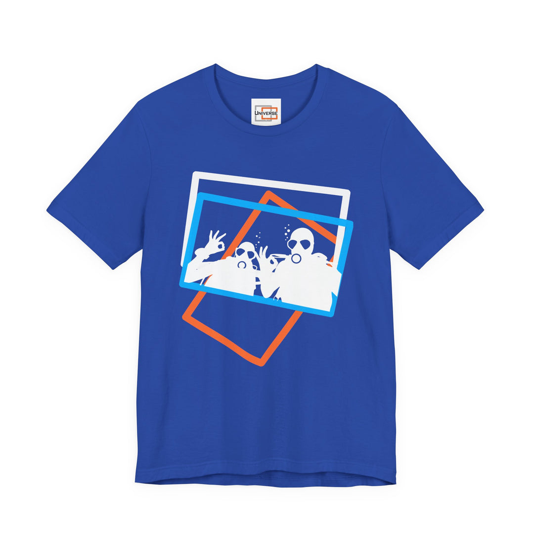 Minimal Scuba Duo Dark — Unisex Graphic Tee | Universe