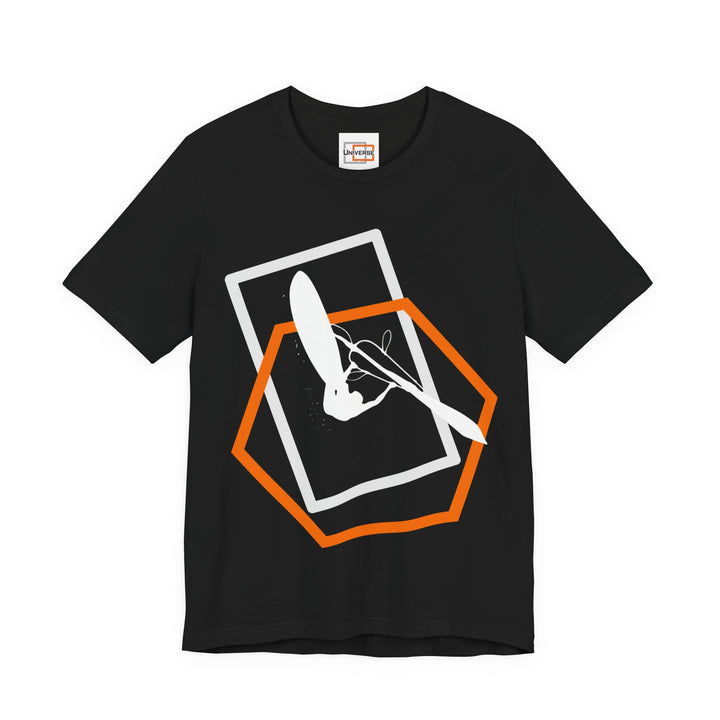 Minimal Windsurfer Dark — Unisex Graphic Tee | Universe