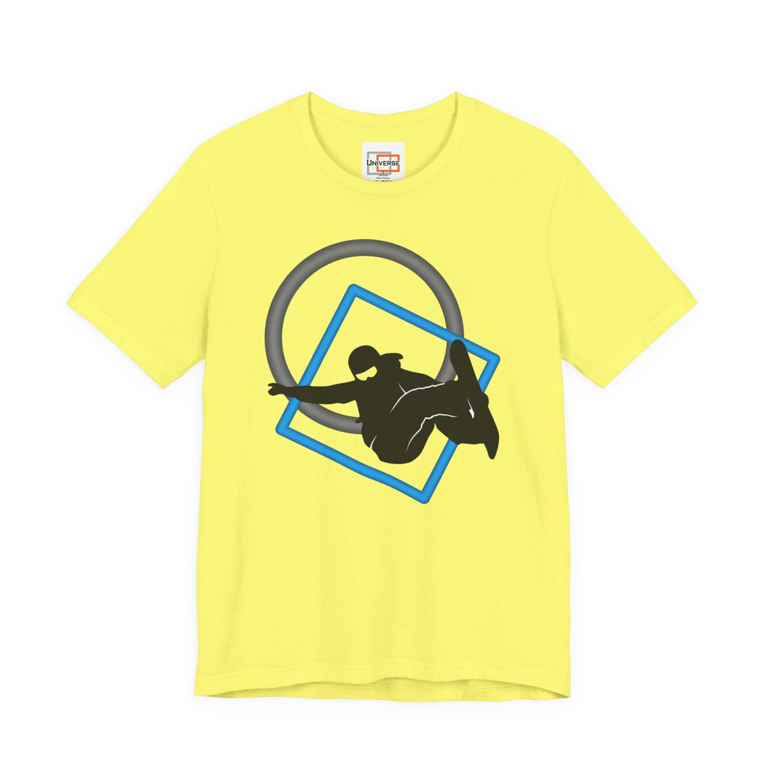 Minimal Snowboarder Light— Unisex Graphic Tee | Universe