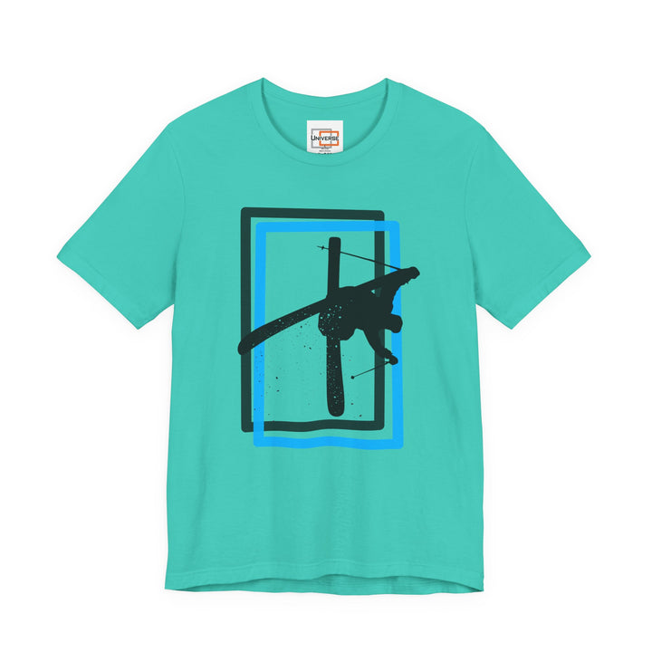 Minimal Freestyle Skier Light — Unisex Graphic Tee | Universe