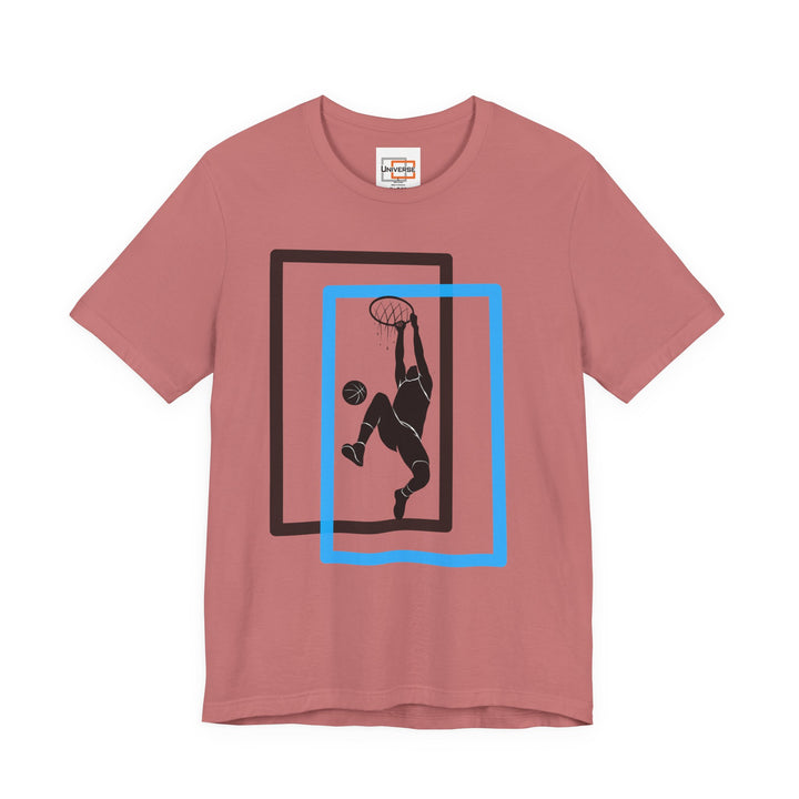 Minimal Basketball Dunk Light — Unisex Graphic Tee | Universe
