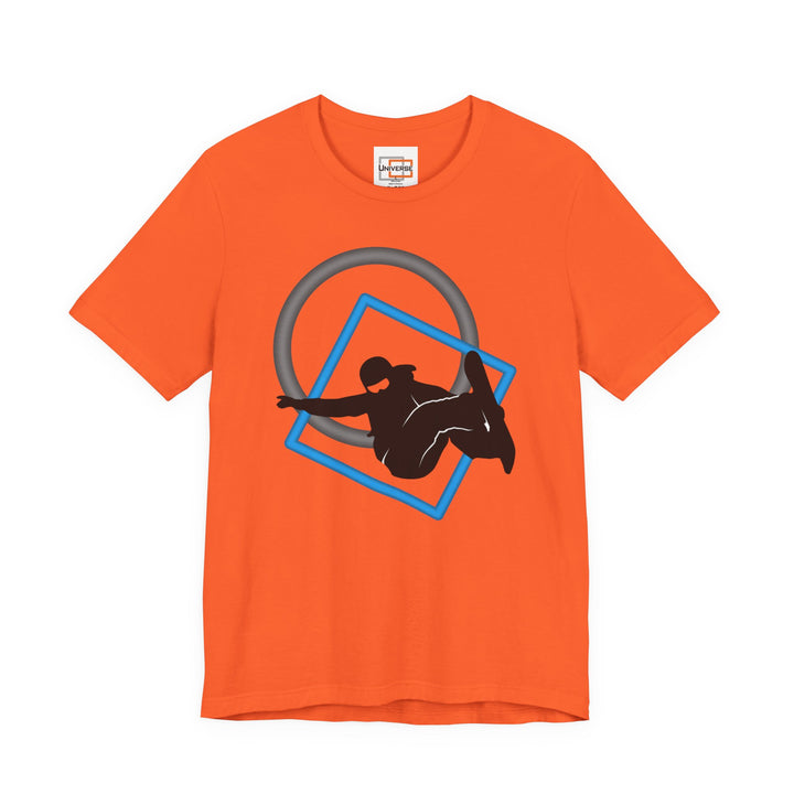 Minimal Snowboarder Light— Unisex Graphic Tee | Universe