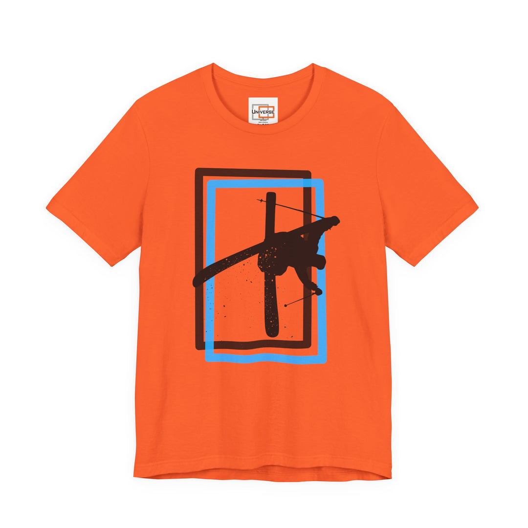 Minimal Freestyle Skier Light — Unisex Graphic Tee | Universe