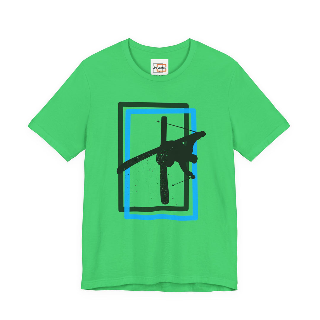 Minimal Freestyle Skier Light — Unisex Graphic Tee | Universe