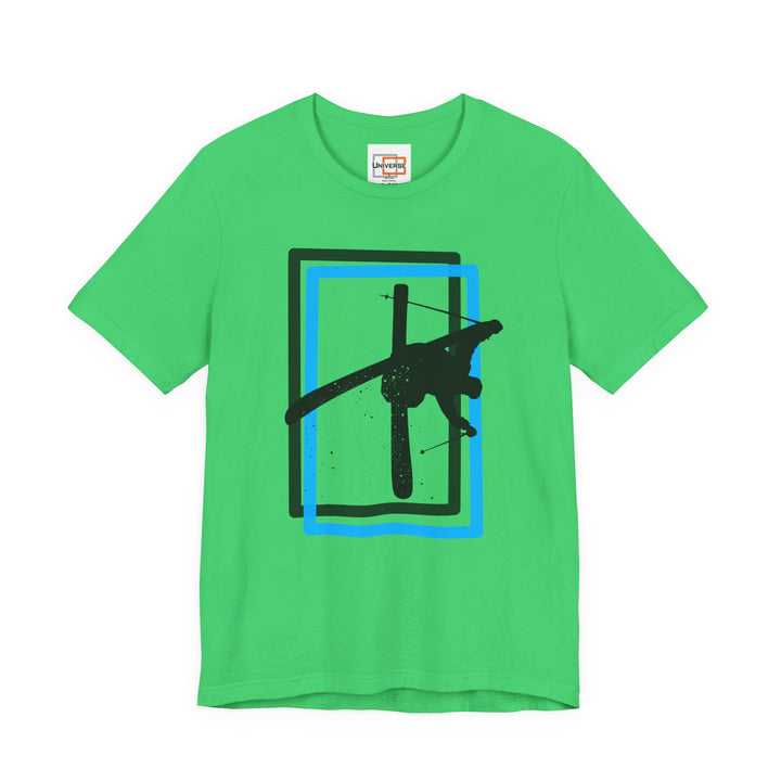 Minimal Freestyle Skier Light — Unisex Graphic Tee | Universe