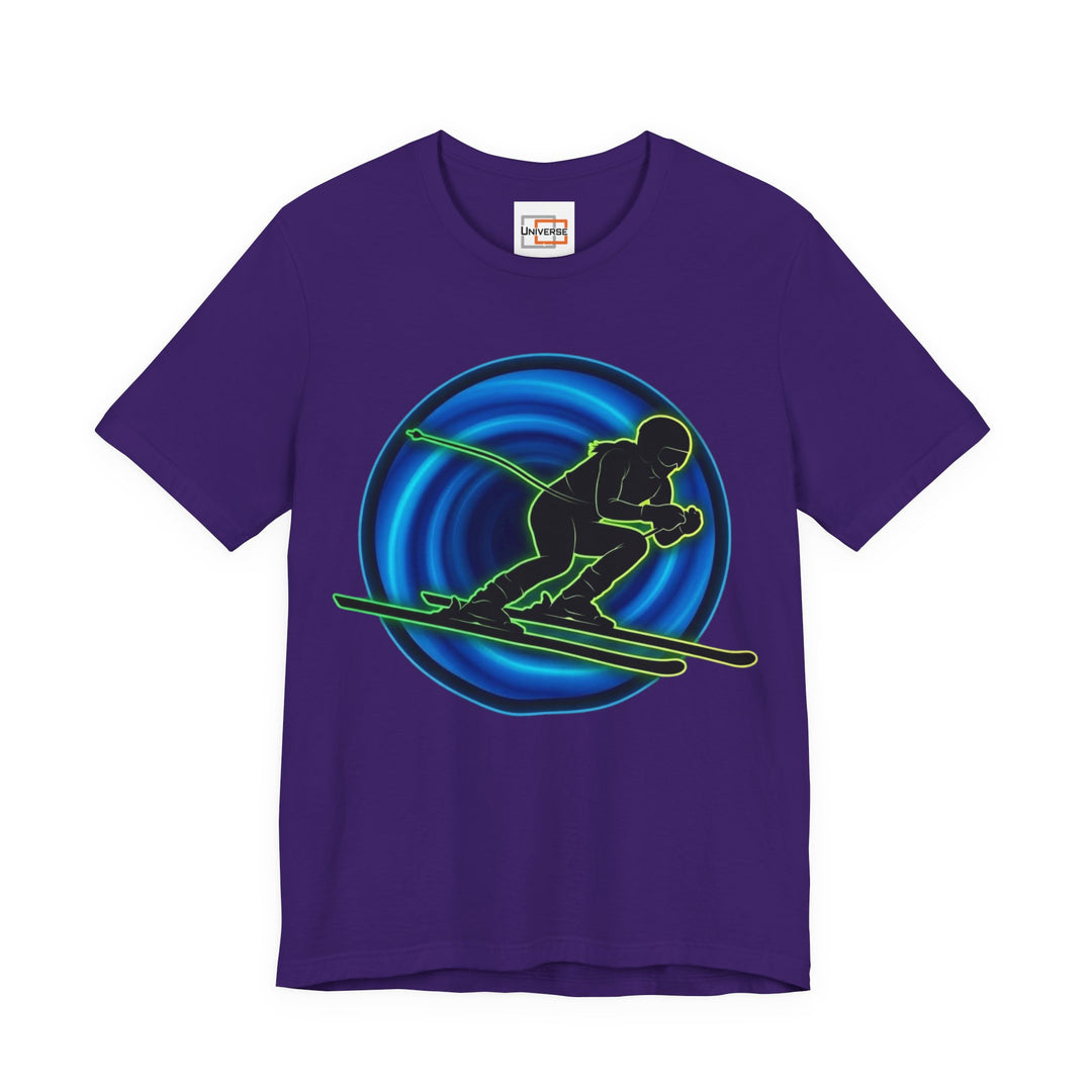 Neon Slalom Vortex— Unisex Graphic Tee | Universe